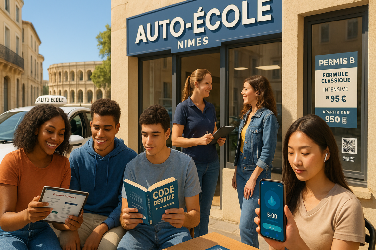 Auto-école à Nîmes : où passer son permis