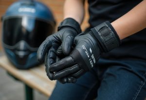 Gants et casque obligatoires pour rouler en moto 50cc avec le permis AM dès 14 ans
