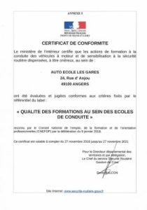 Image de l'auto-école à Angers, École de conduite Les Gares