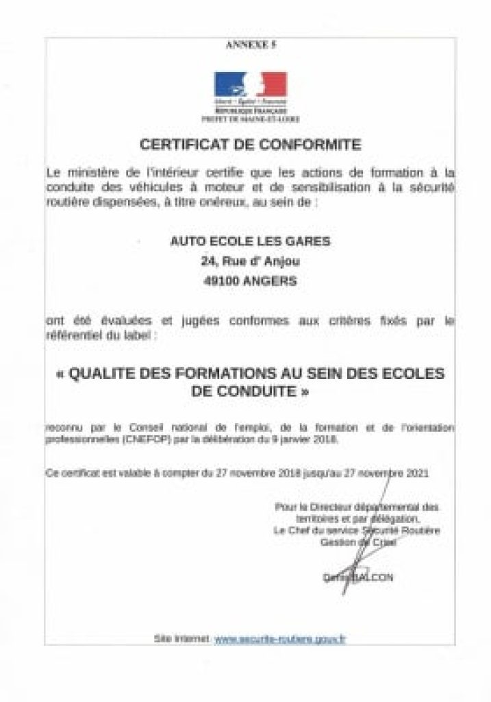 École de conduite Les Gares — photo 1