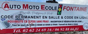 Image de l'auto-école à Les Trois Bassins, Auto-moto-école Fontaine